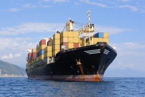 nave container da a Cina