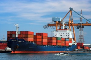 Container ship service from China